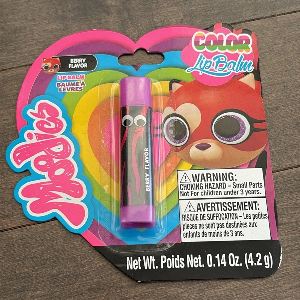 YOYO WORLD Moodies Girl’s Color Berry Lip Balm Set, Rainbow Beauty Cosmetics - Picture 2 of 7